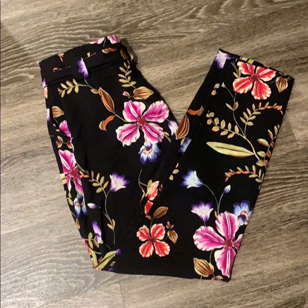 EXPRESS FLORAL DRESS PANTS